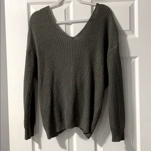 Twist back sweater